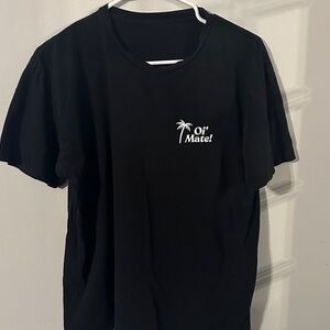 Black "Oi' Mate!" Palm Logo Tee
